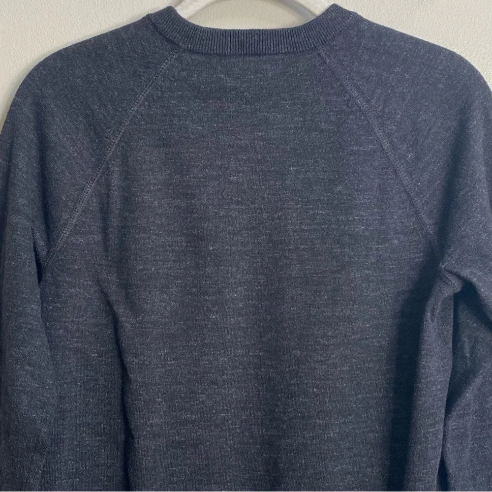 Men's Banana Republic Charcoal Grey Organic Cotton Crew-Neck Sweater Size XXS
